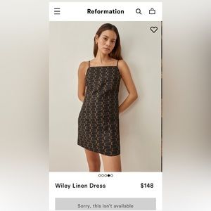Reformation Wiley Linen Dress
